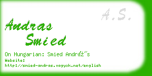 andras smied business card